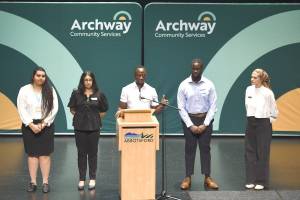 The Diversity Education team of Archway Community Services holds an event on Feb. 12 in celebration of Black History Month. (Submitted photo)