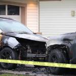 No injuries were reported in an early-morning shooting incident in Maple Ridge that also torched two vehicles parked in a residential neighbourhood. (1st Due Media)