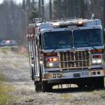 Emergency vehicles were called to a plane crash site in Burns Bog on Saturday, Feb. 28. (Curtis Kreklau/Contributed to Black Press Media)